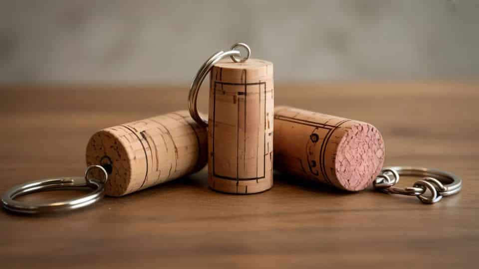 Cork Keychains