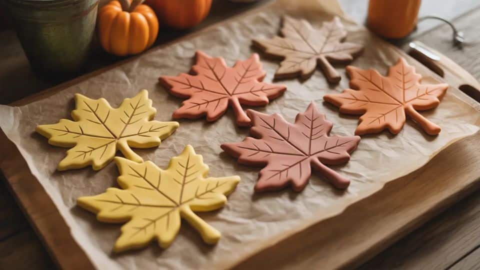 Fall Color Salt Dough Leaves