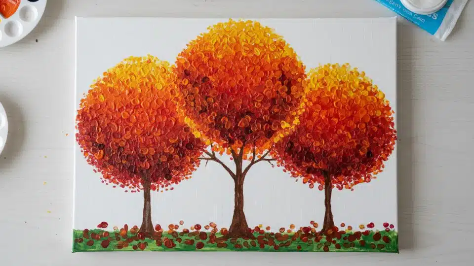 _Fingerprint Fall Tree Canvas