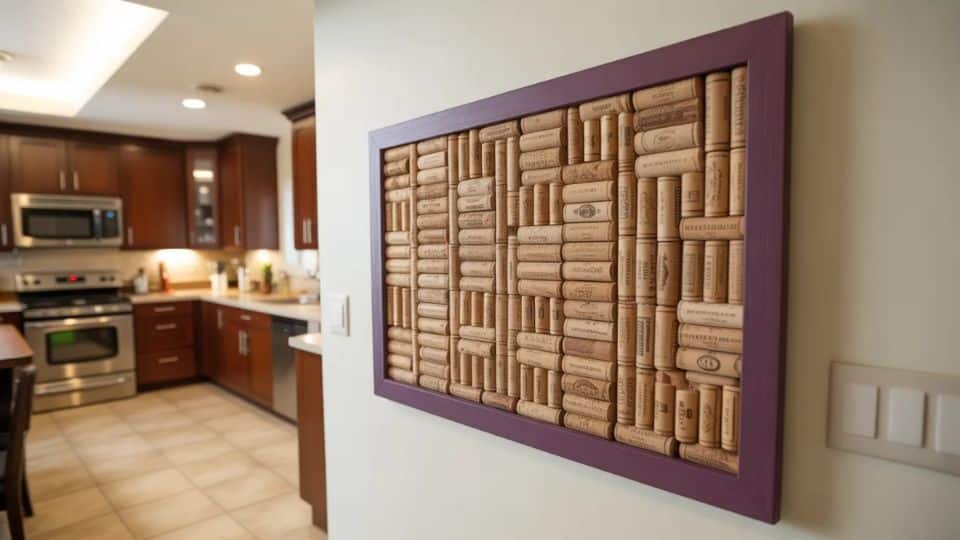 Wine Cork Bulletin Board