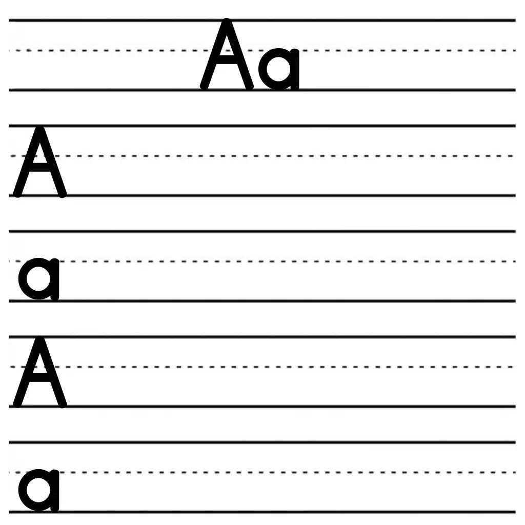 alphabet tracing worksheets a