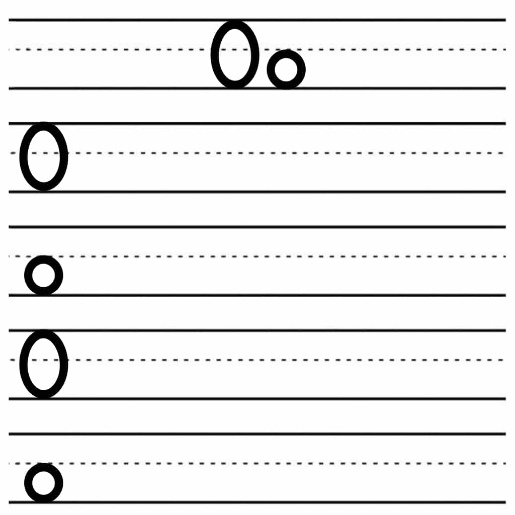 alphabet tracing worksheets o