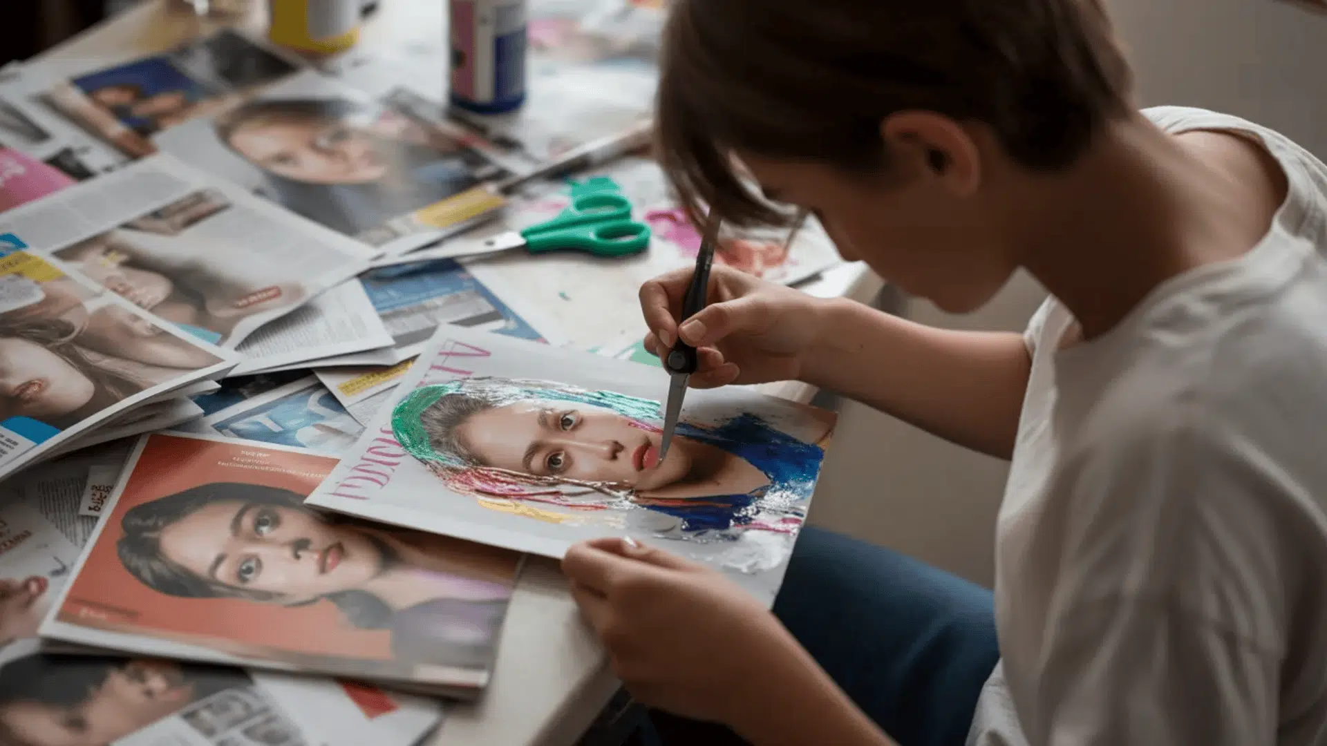 altered magazine art