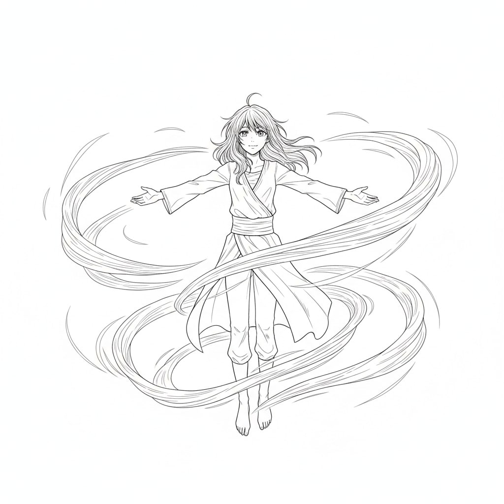 anime coloring pages aura