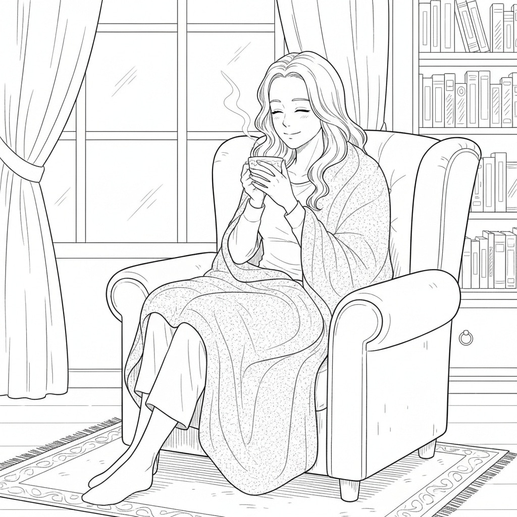 anime coloring pages tea