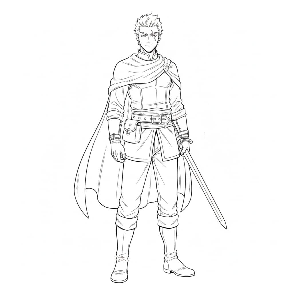 anime coloring pages thorfinn