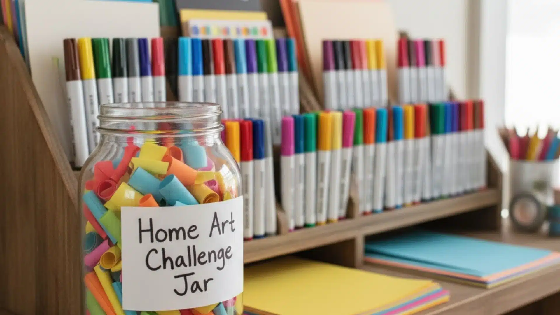 art challenge jar for kids