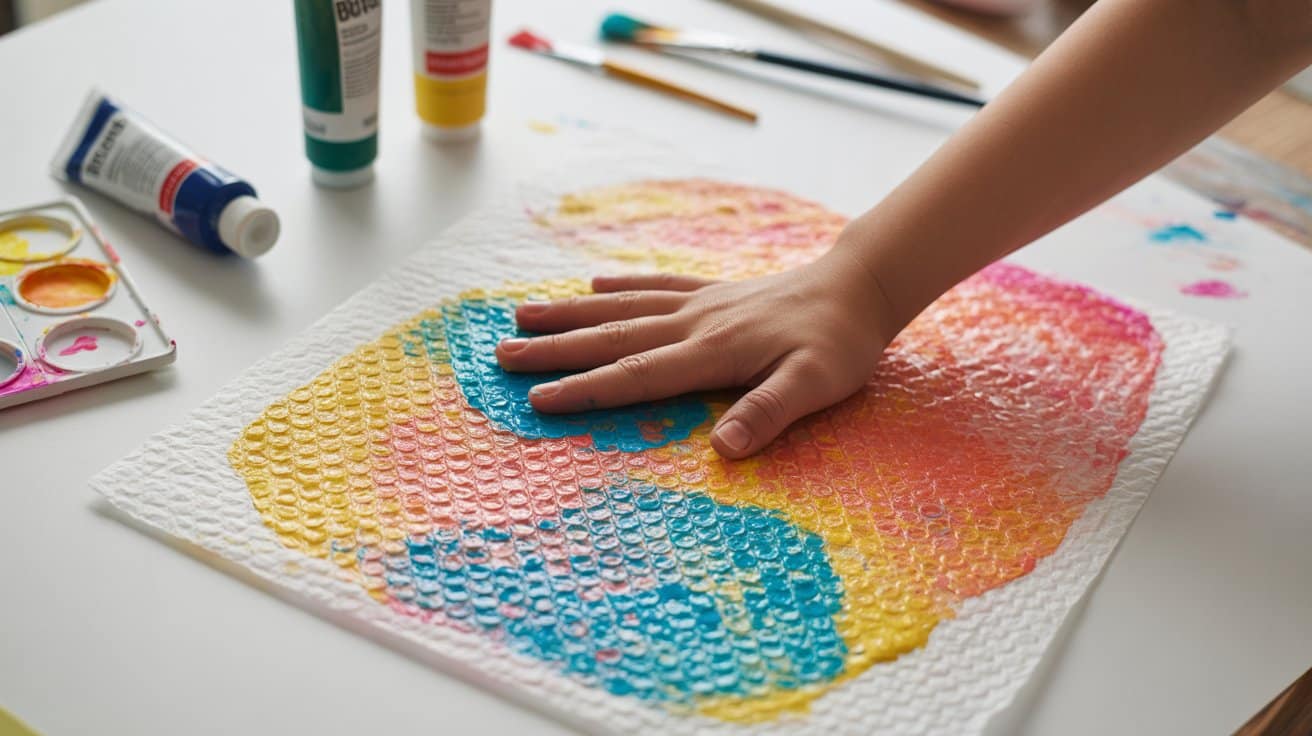 bubble wrap print art