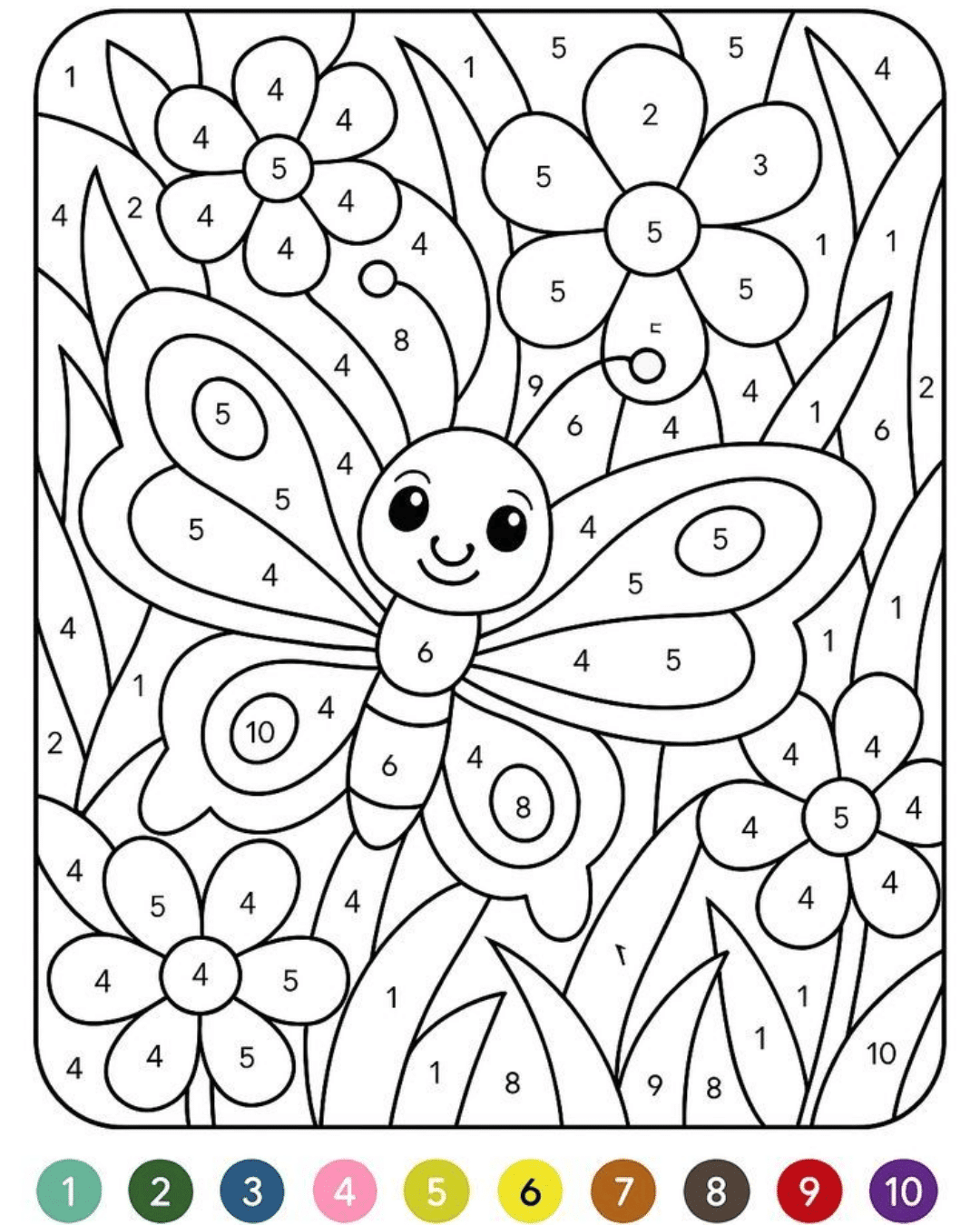 butterfly with flowers and grass