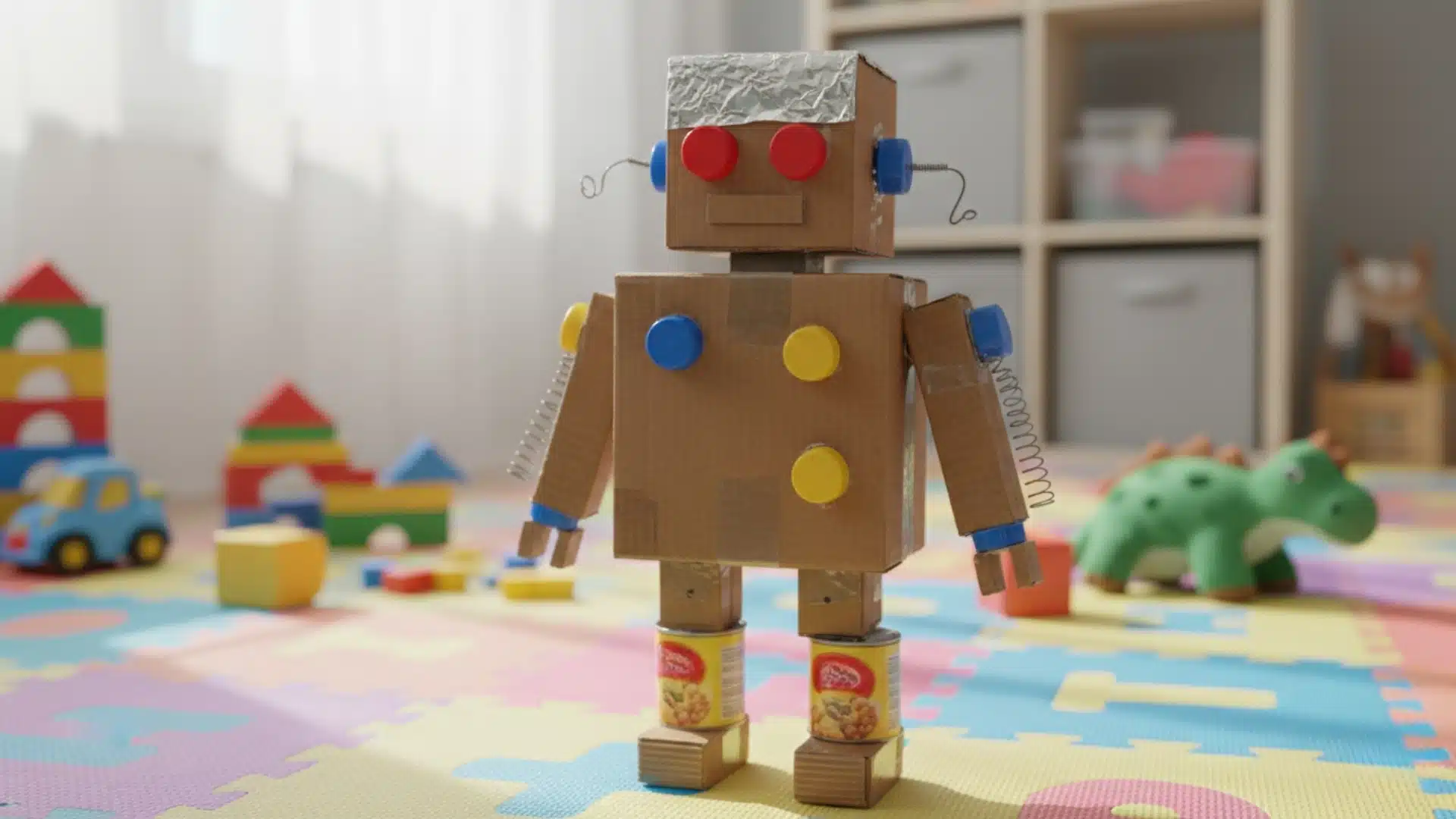cardboard robot kids activities