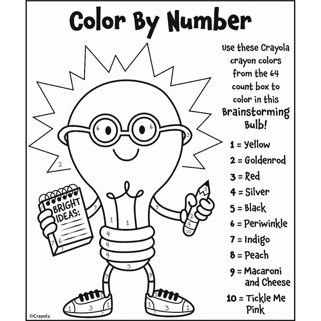 color by number bright ideas