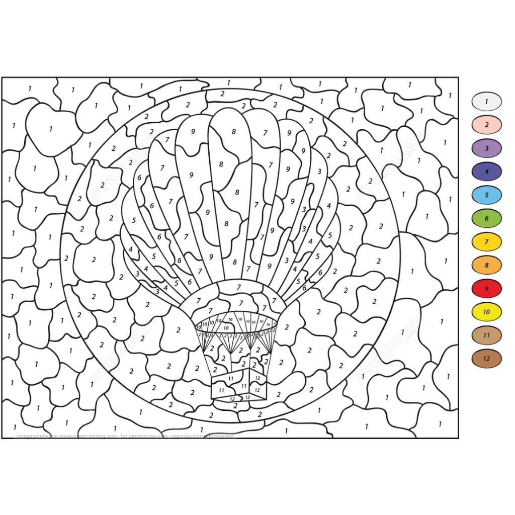 color by number hot air