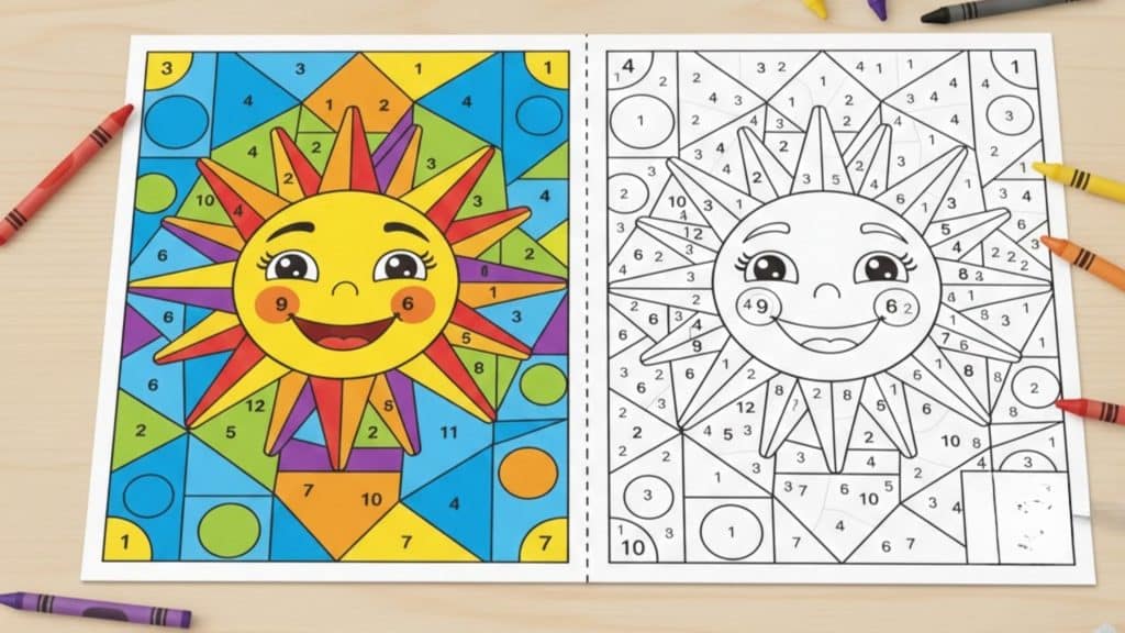 color by number printables