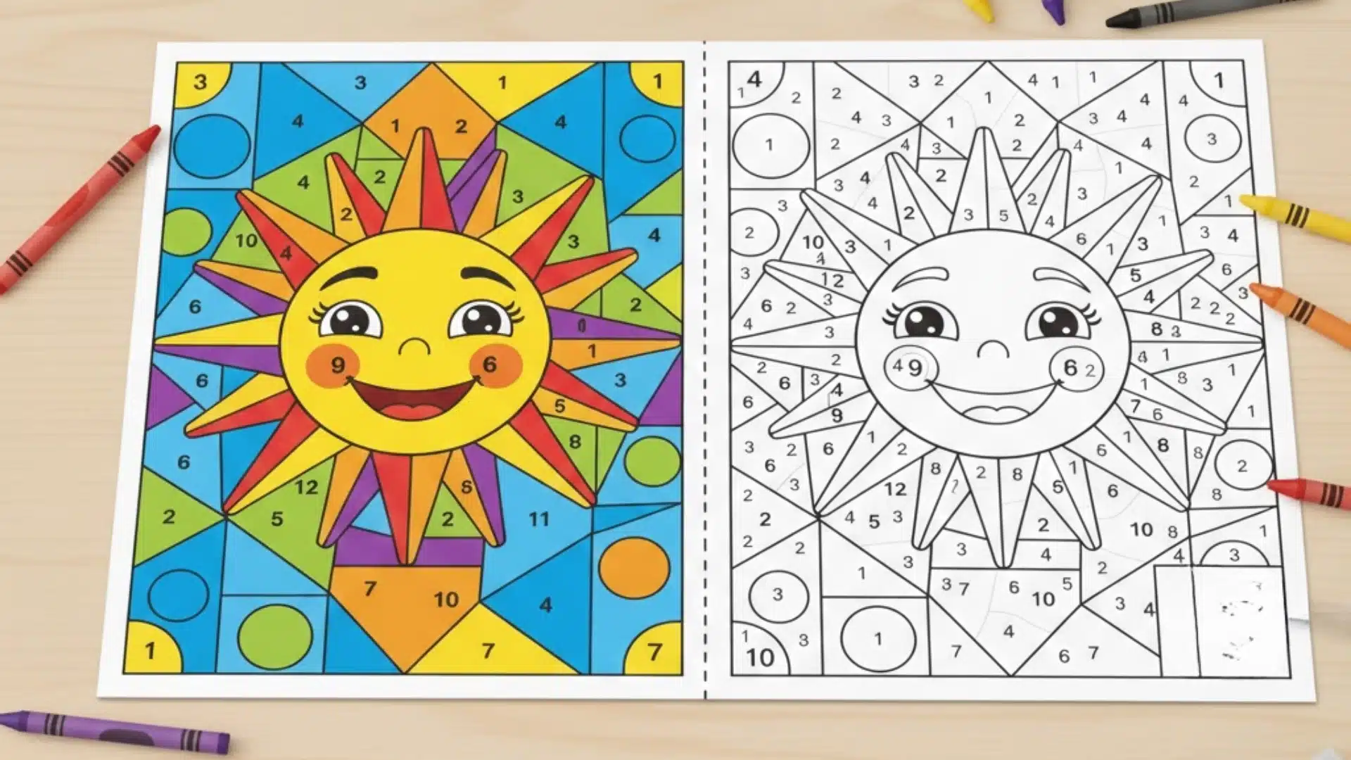 color by number printables