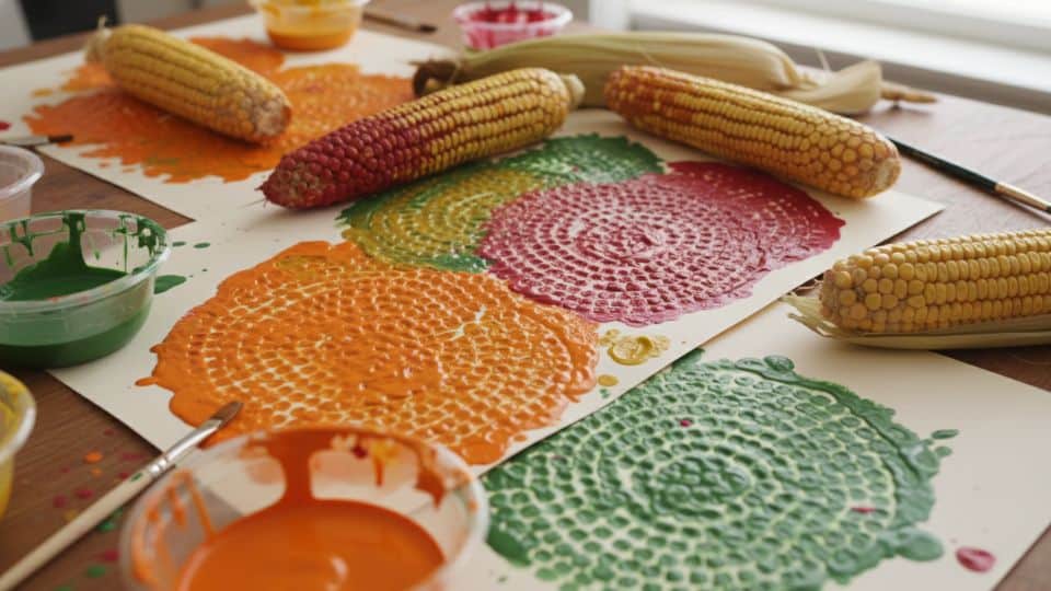 corn cob painting messy tactile fall fun (2)