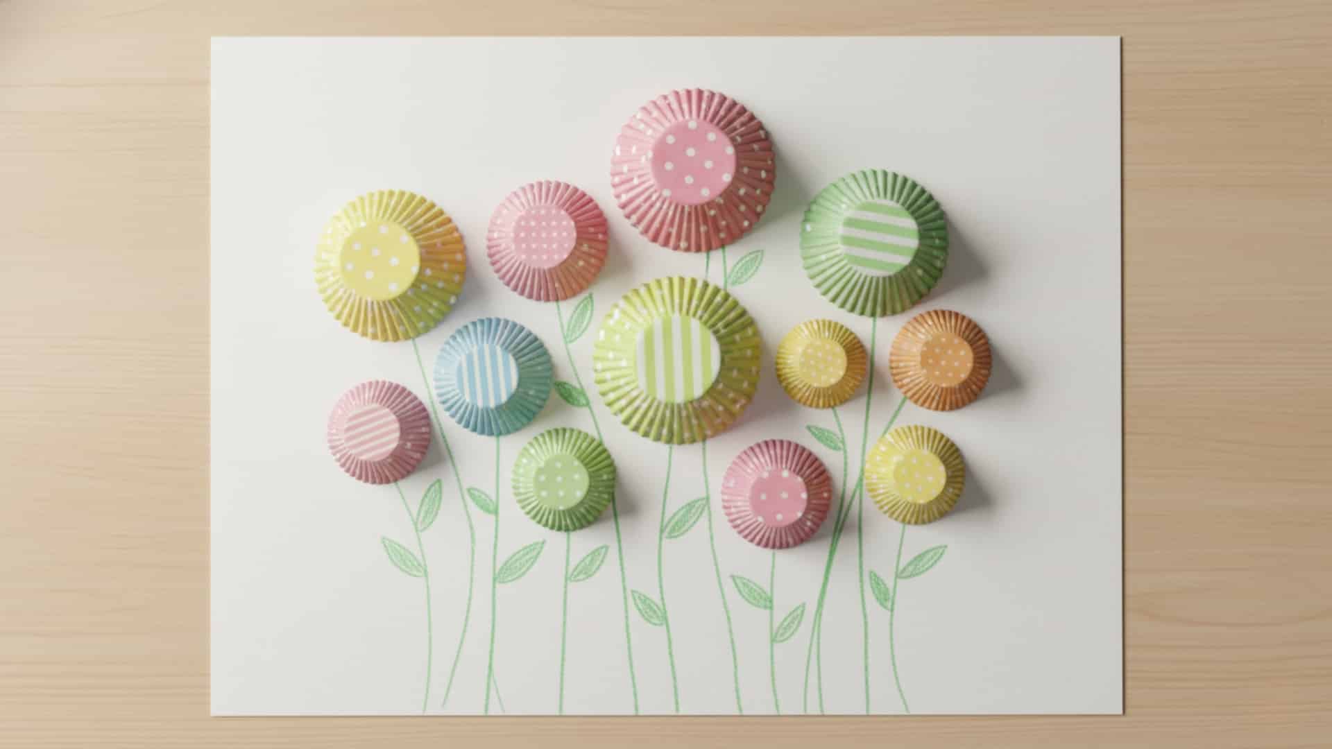 cupcake liner kids art