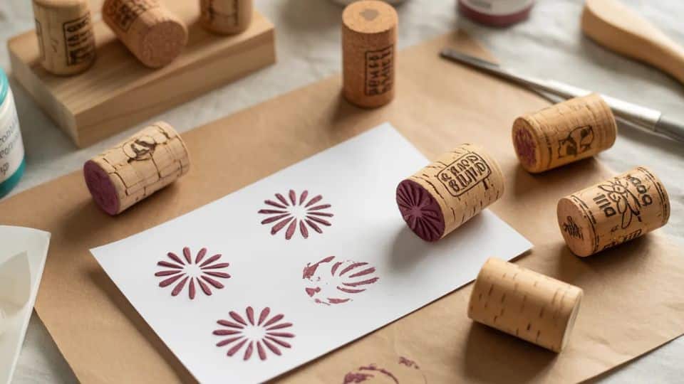 diy cork stamps