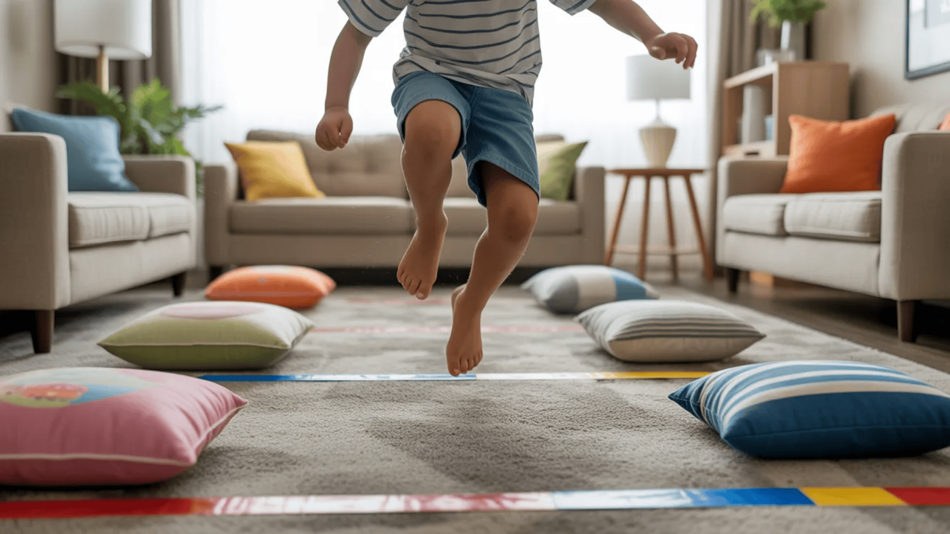 diy obstacle course indoors or outdoors