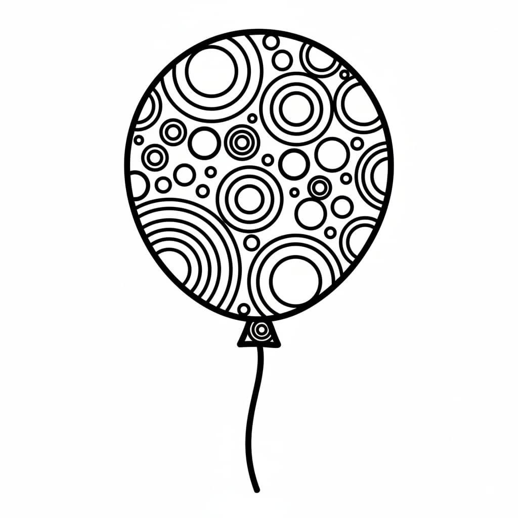 dot art balloon