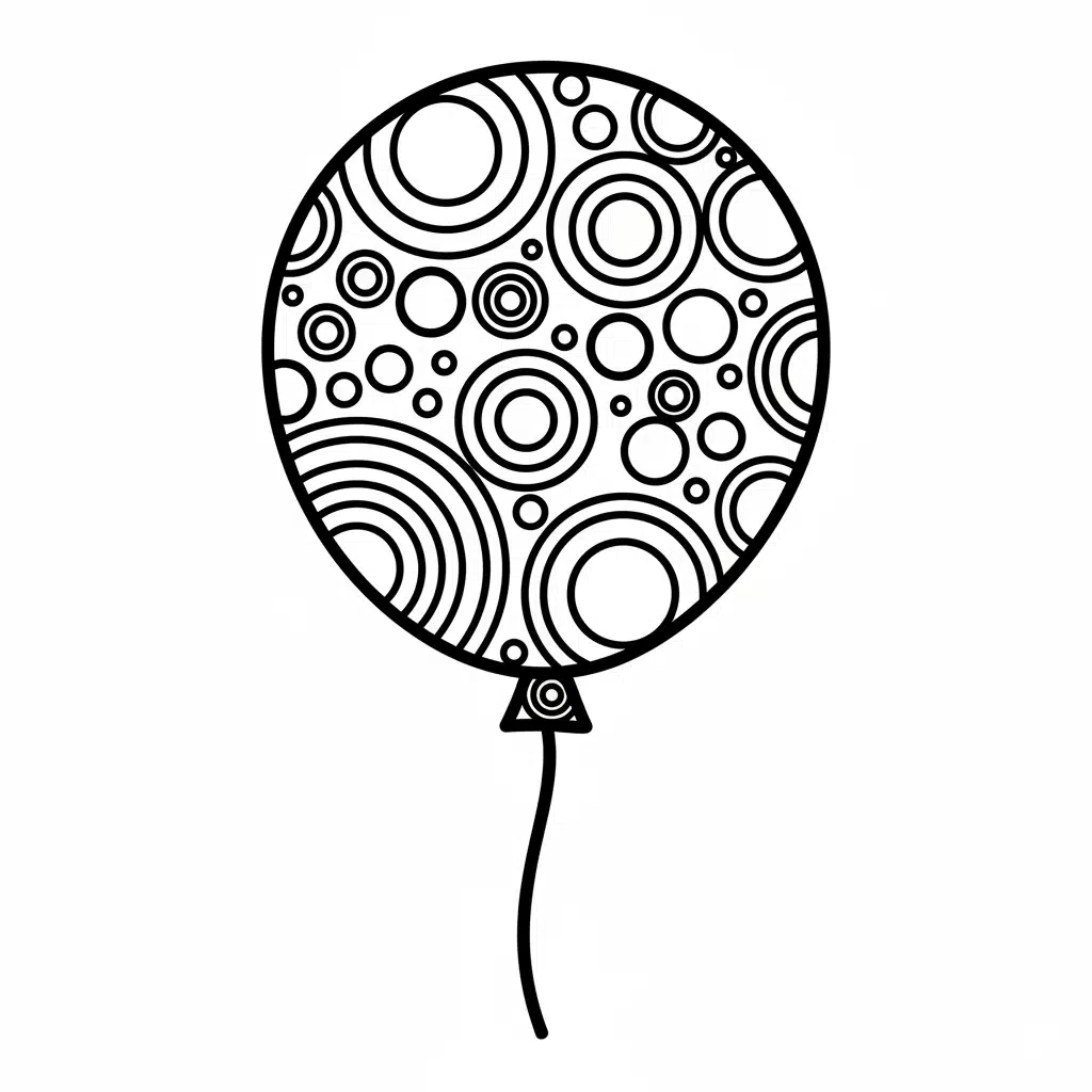dot art balloon