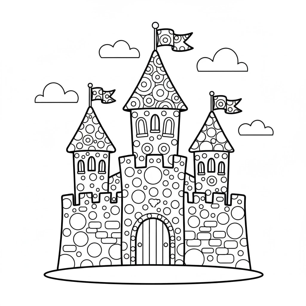 dot art castle