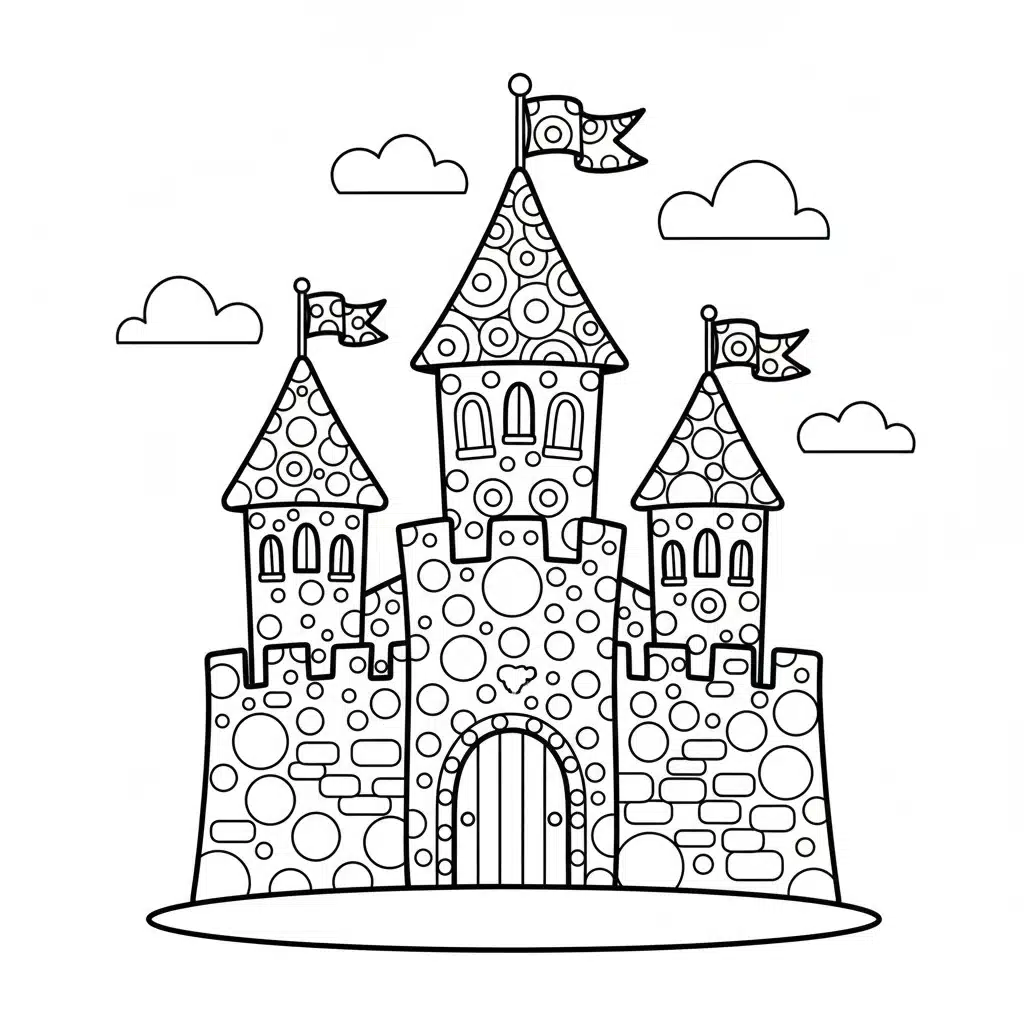 dot art castle