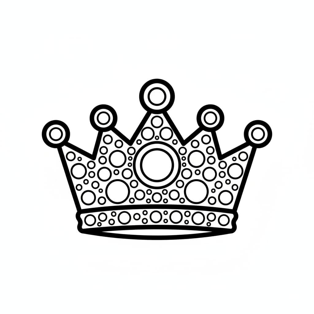 dot art crown