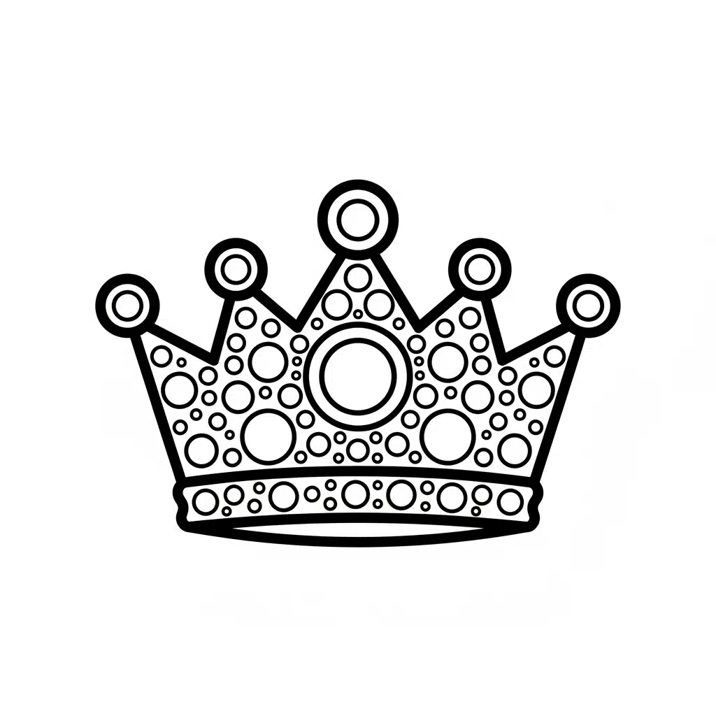 dot art crown