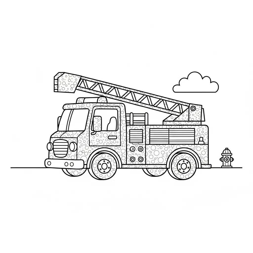 dot art firetruck