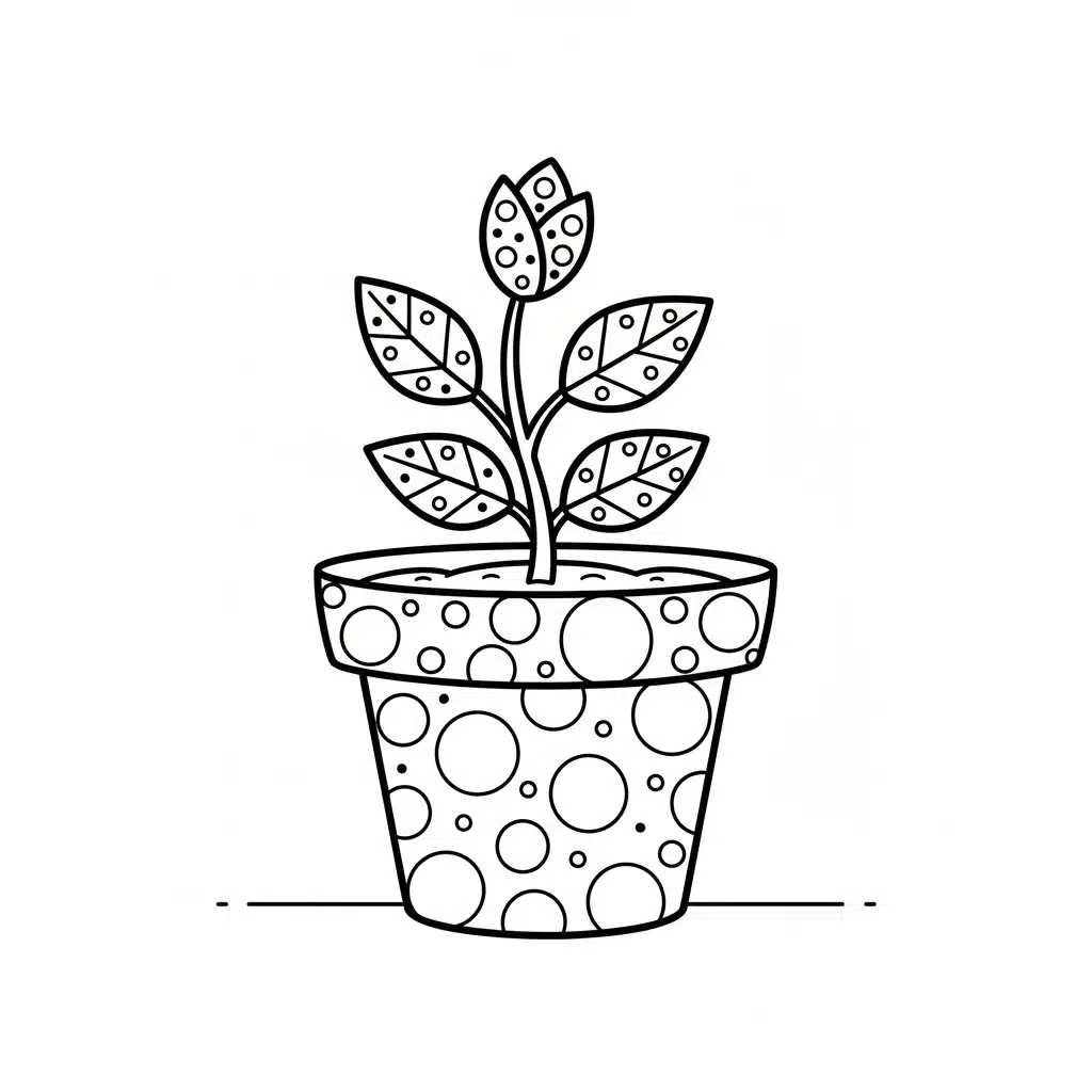 dot art pot