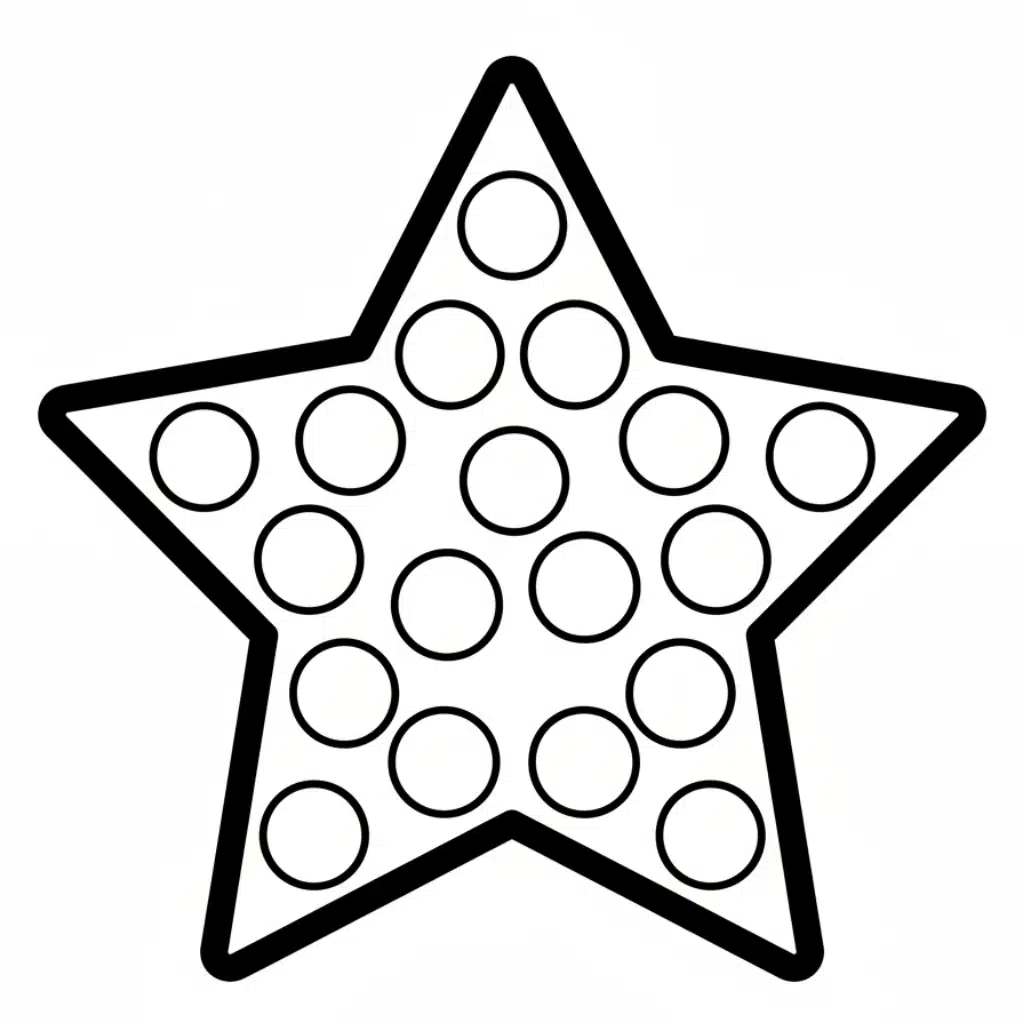 dot art star