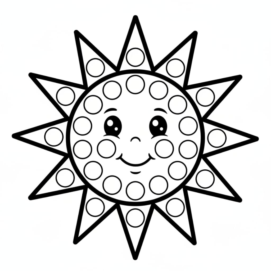 dot art sun