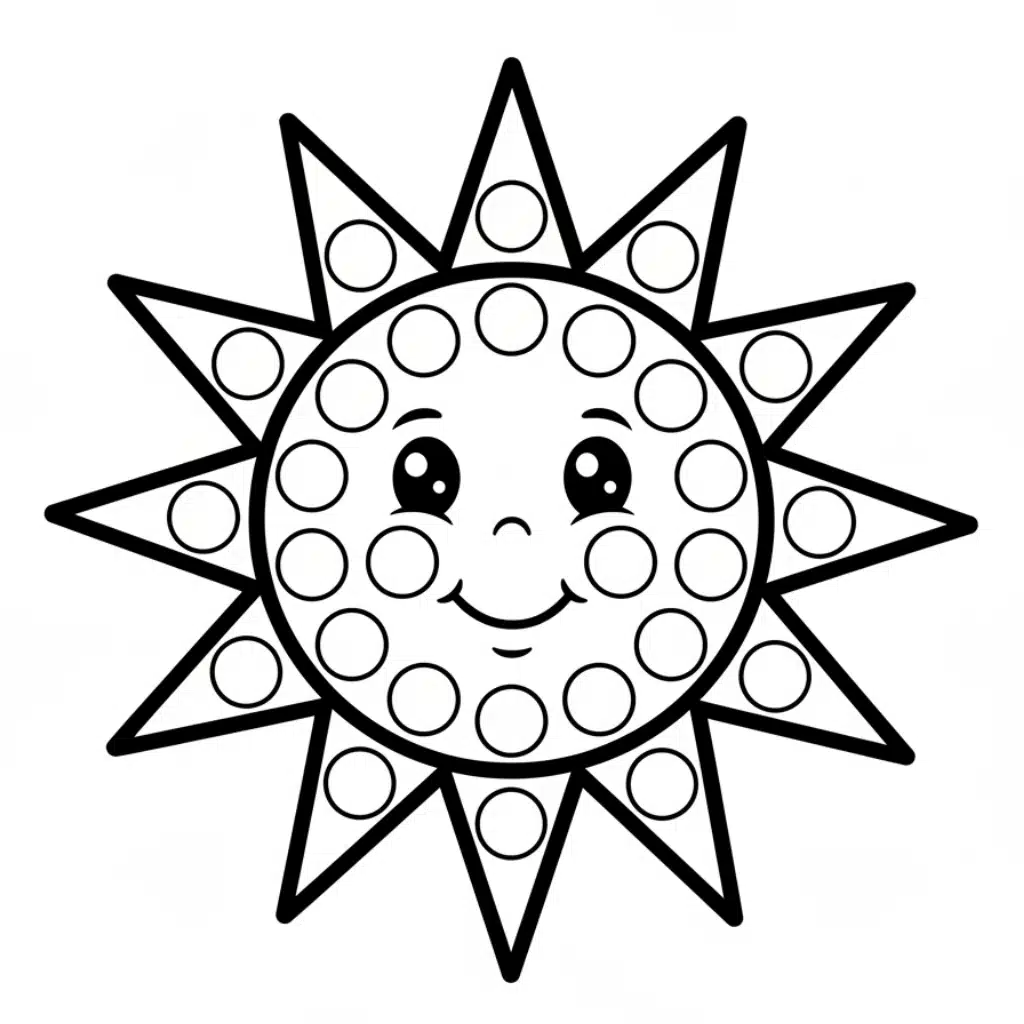dot art sun