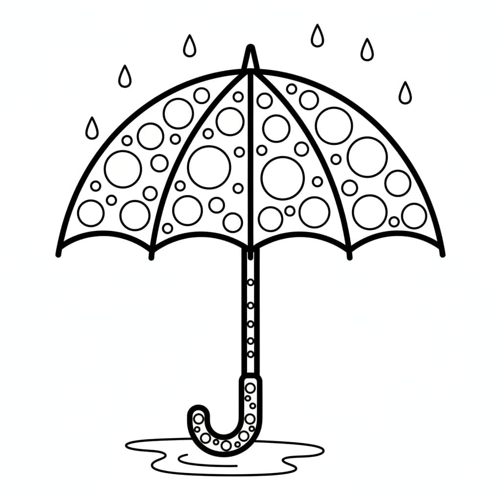 dot art umberella