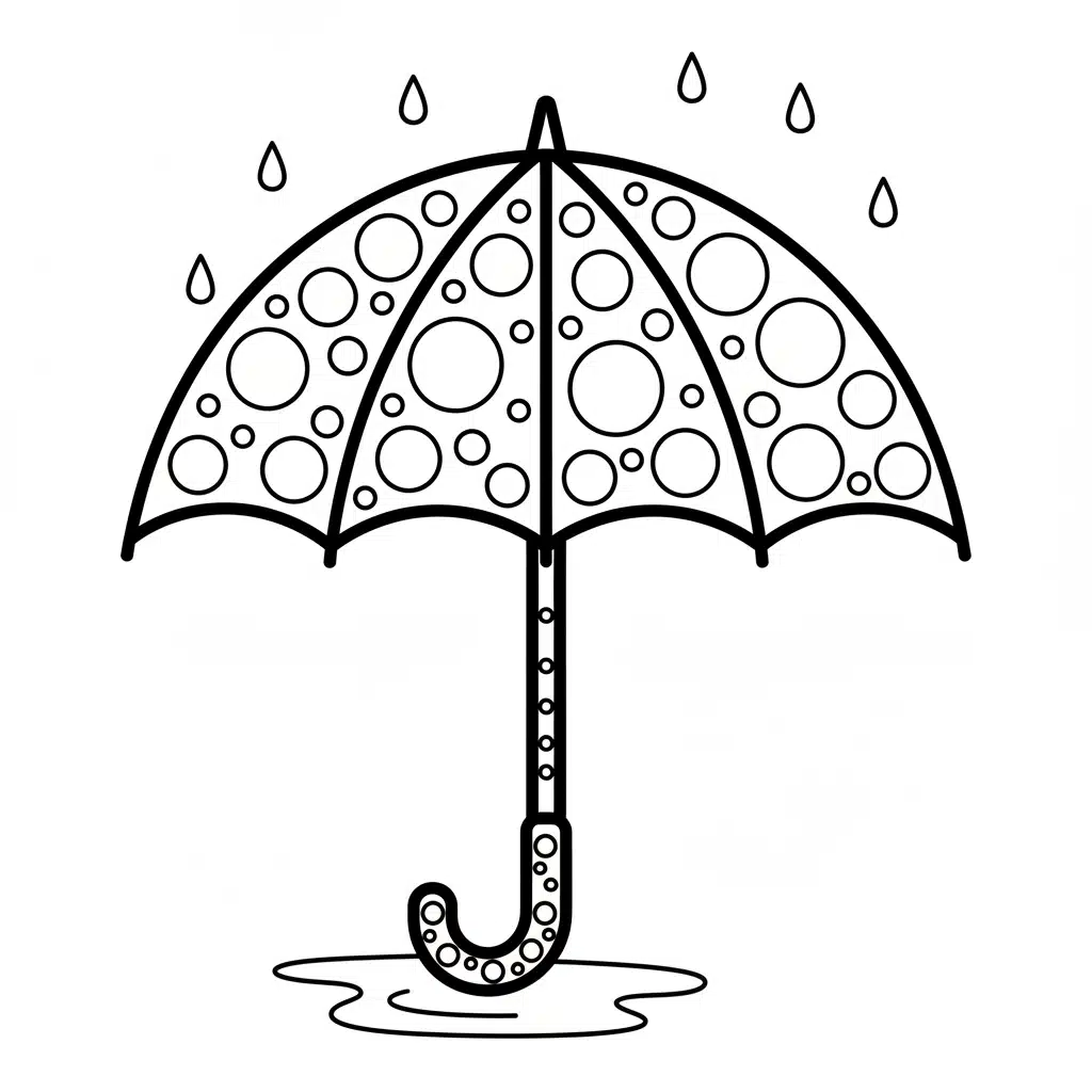 dot art umberella