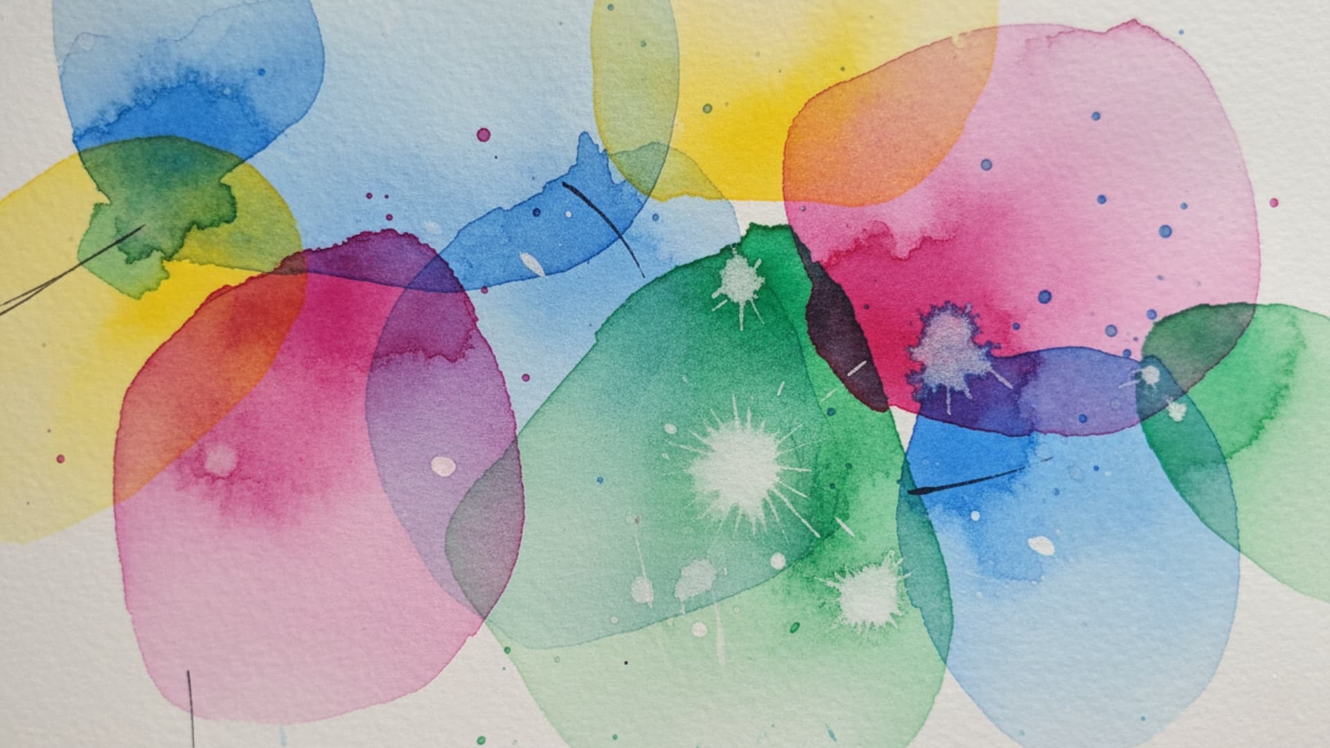easy art abstract watercolour
