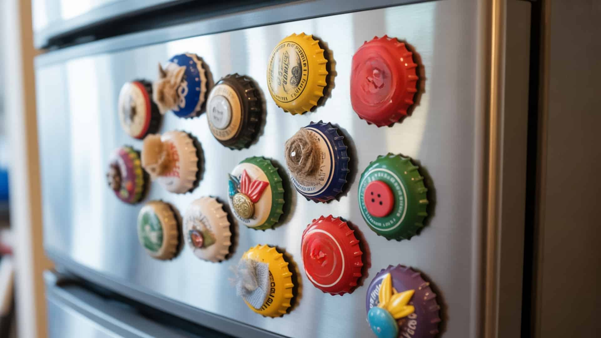 easy art bottle cap magnet