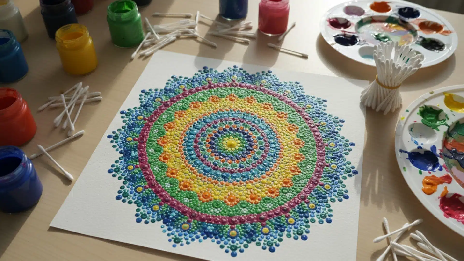 easy art chalk q tip