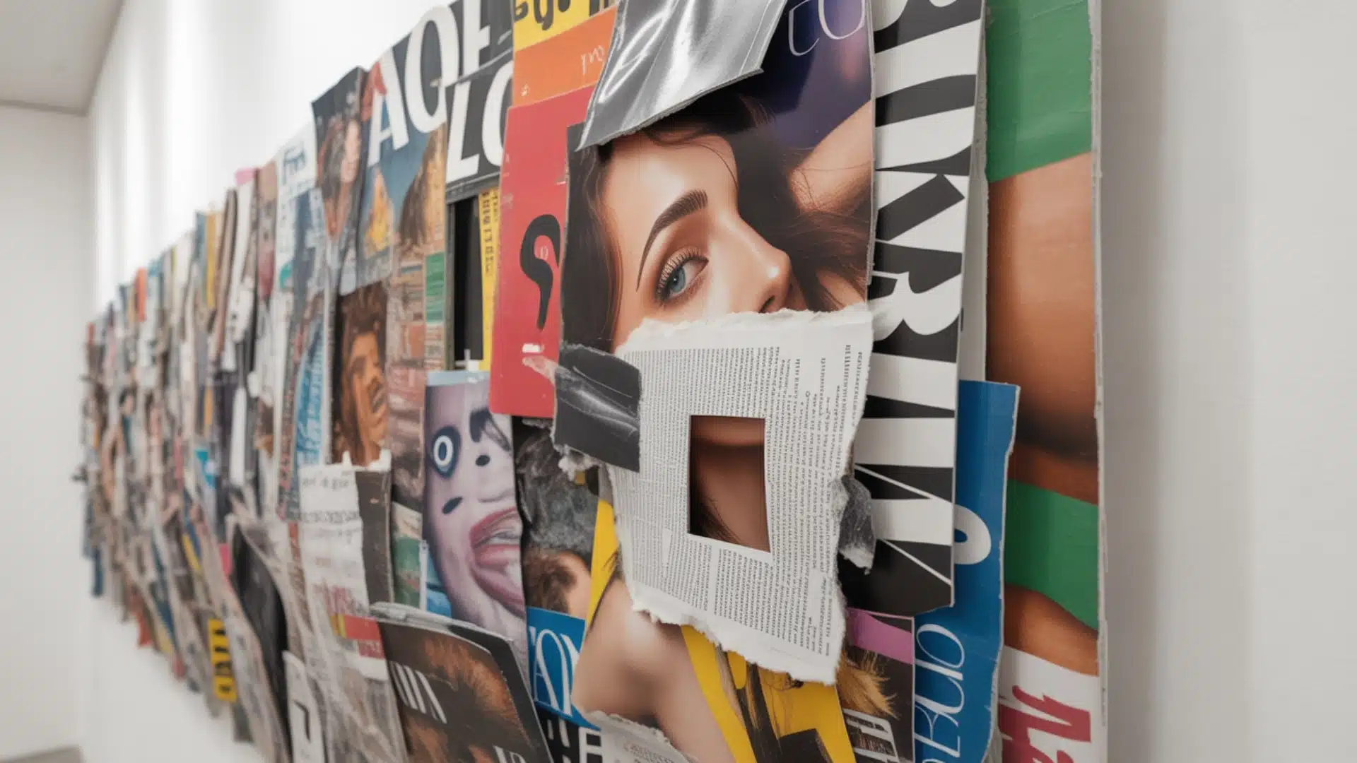 easy art magazine collage