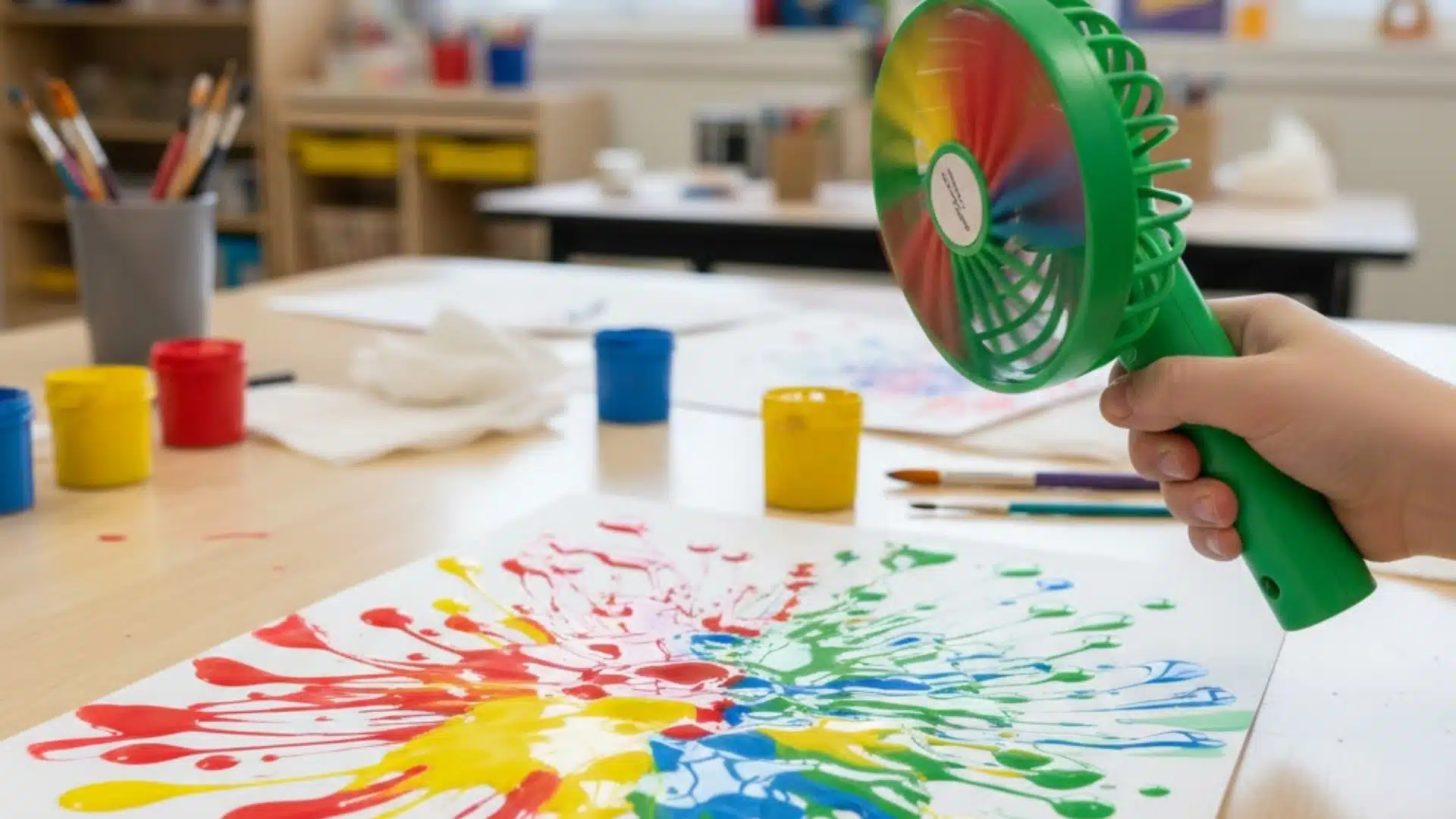 fan paint project kids