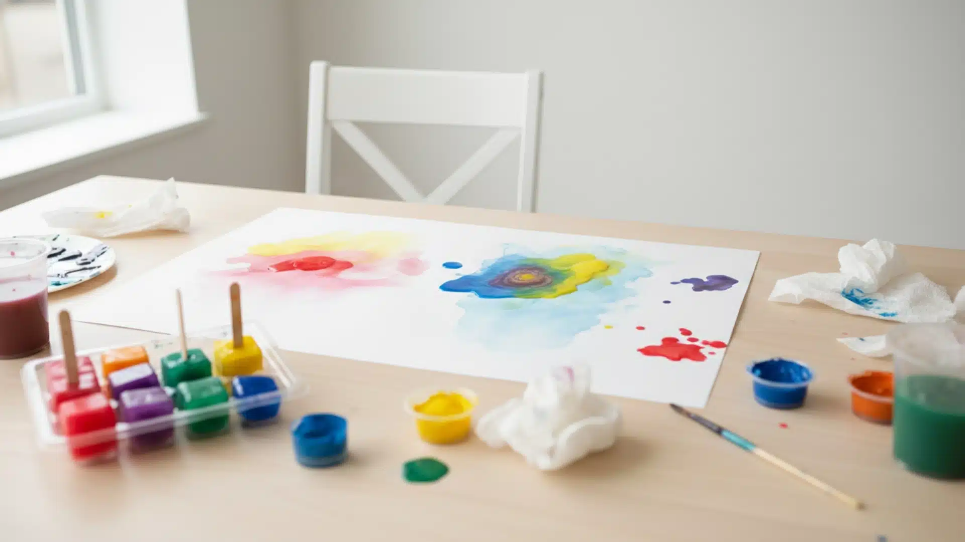 ice cubes art project