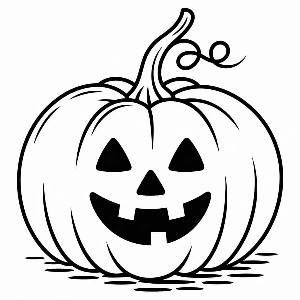 kawaii coloring pages pumpkin