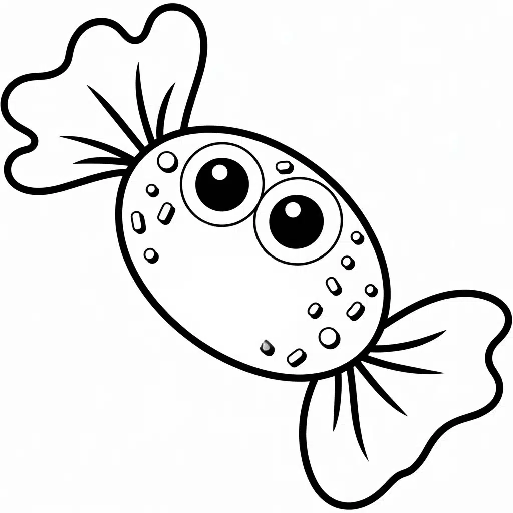 kawaii coloring pages toffee