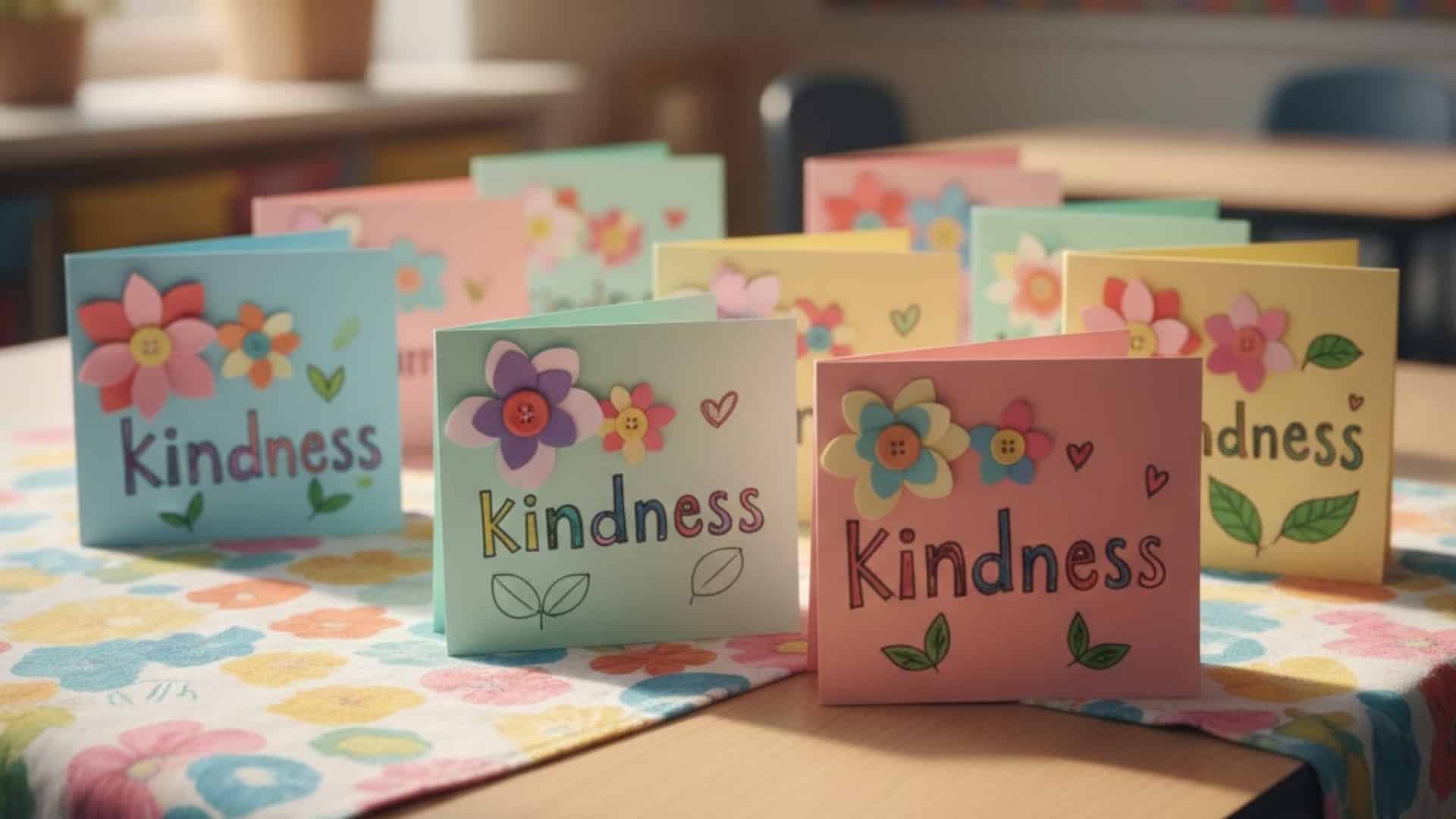 kindness crafts flower cards