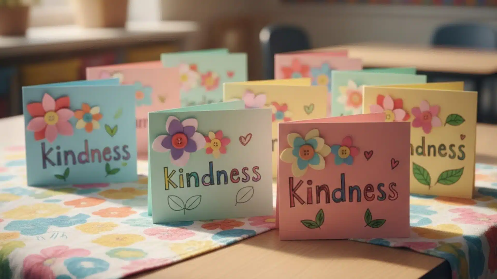 kindness crafts flower cards