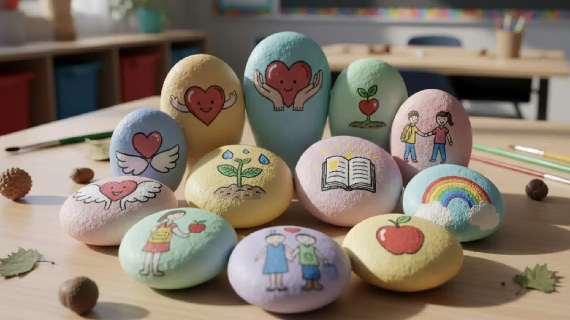 kindness crafts friendship stones