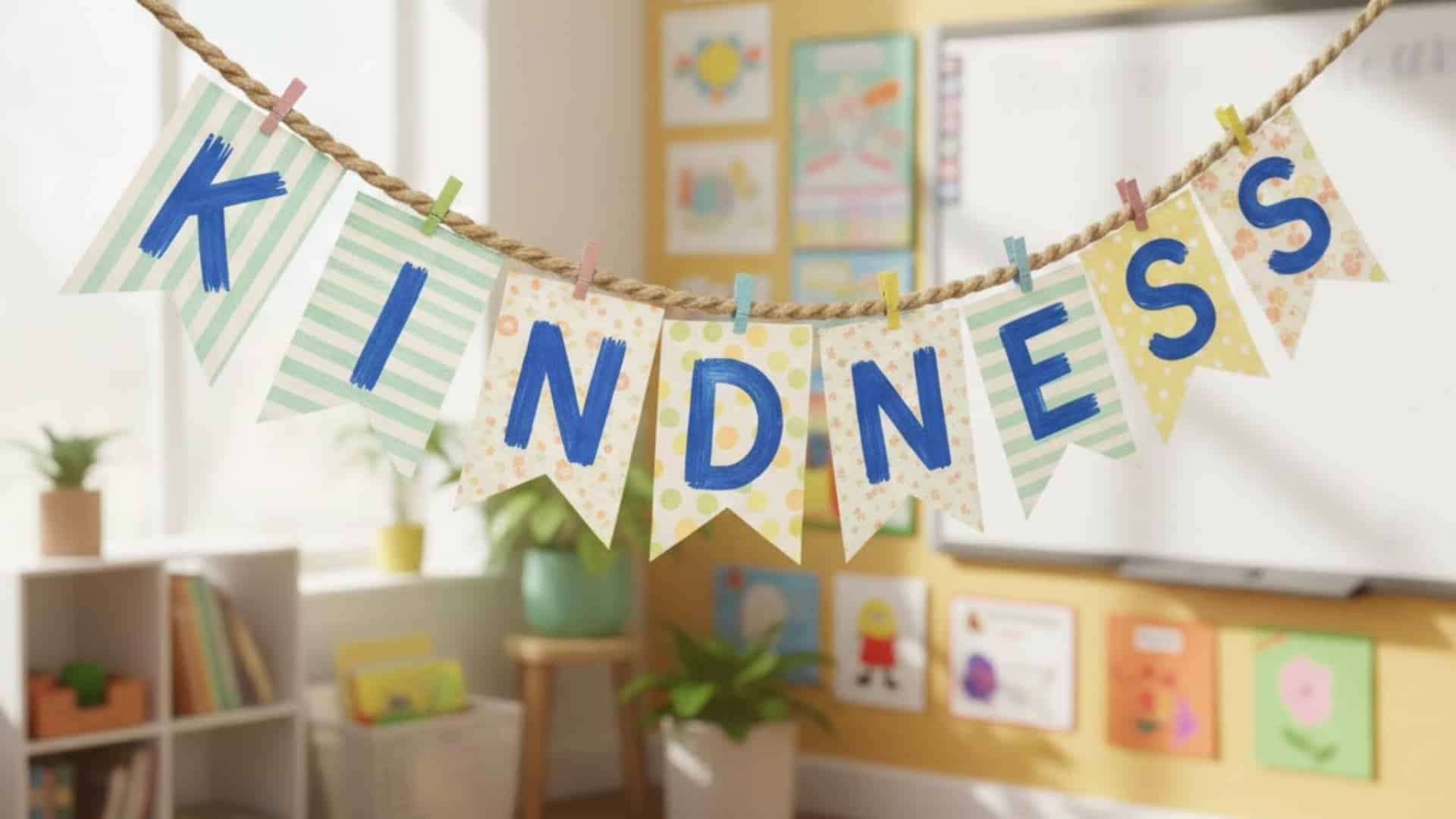 kindness crafts pennant banner