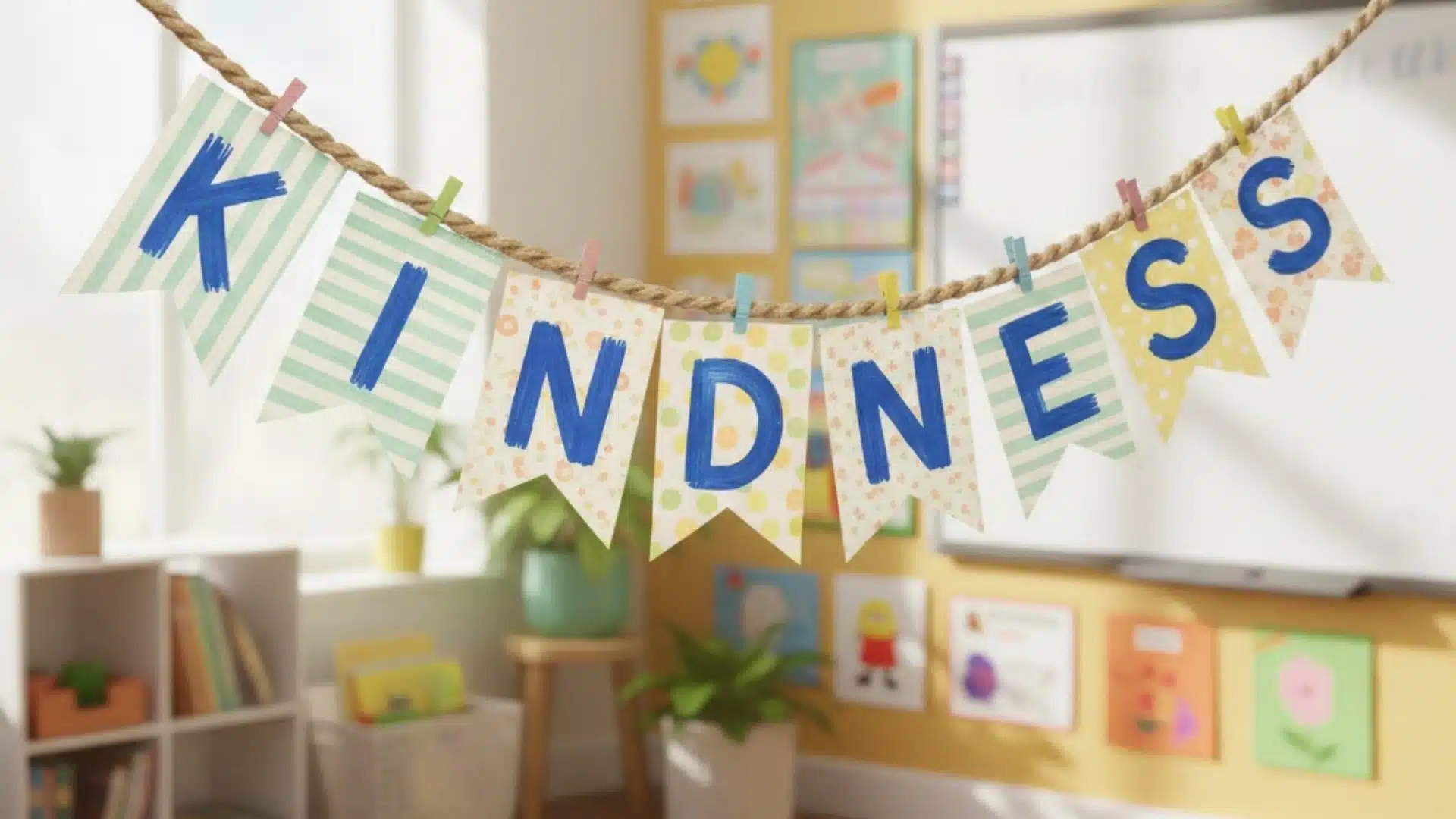 kindness crafts pennant banner