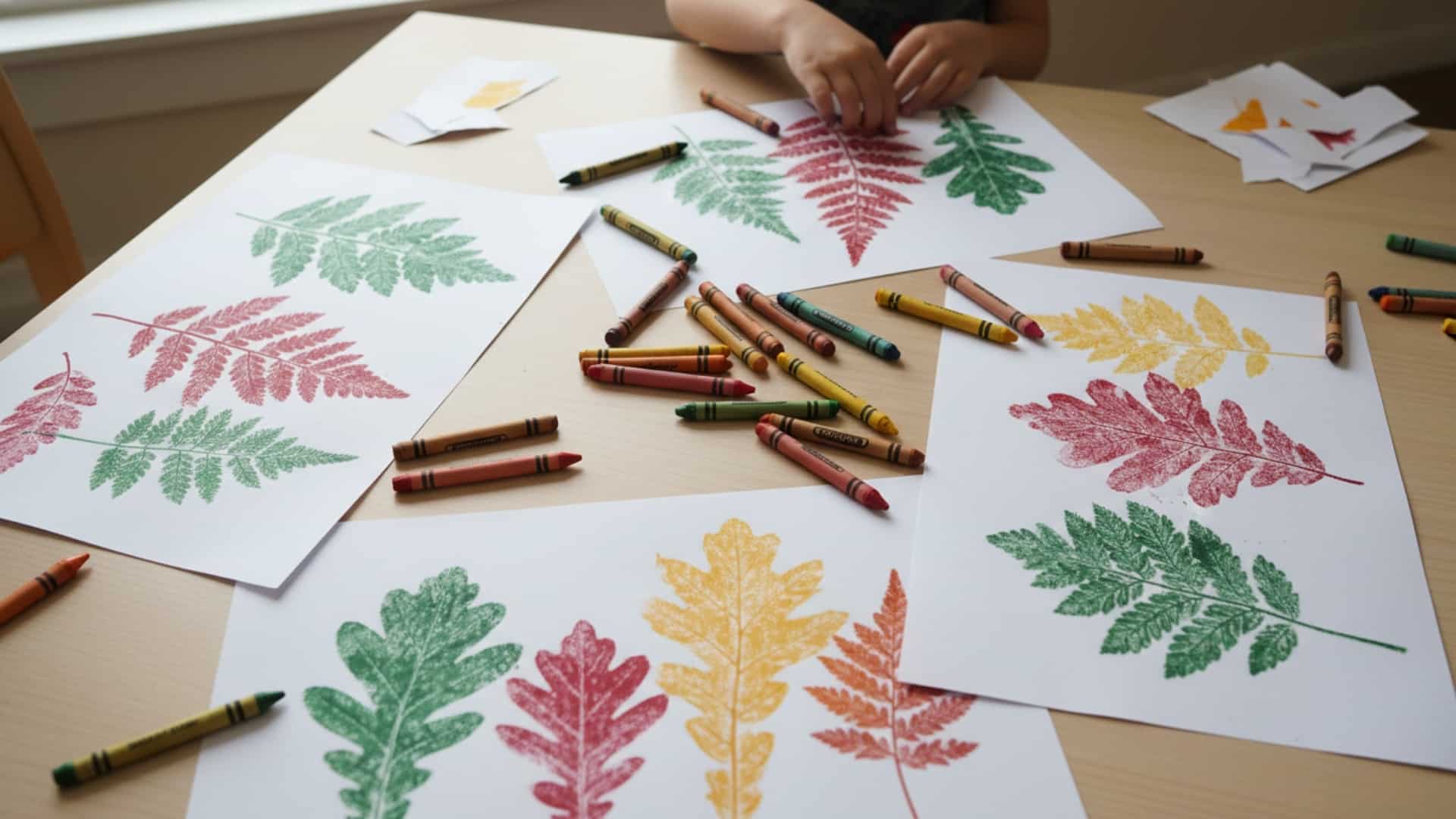 leaf stamp art project