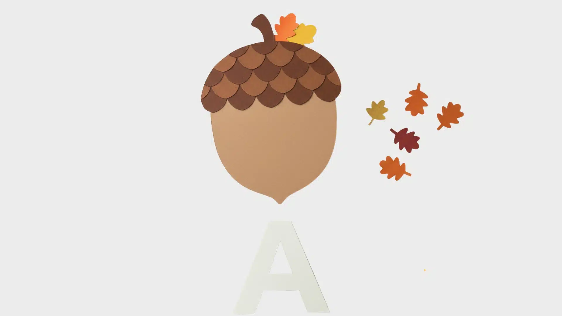 letter a activities acorn